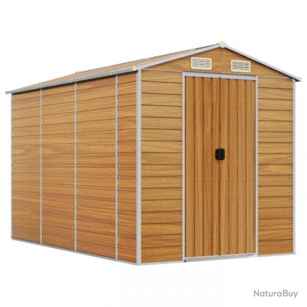 Abri de jardin cabane cabanon maison de stockage remise extrieur hangar outils robuste clair 191 x