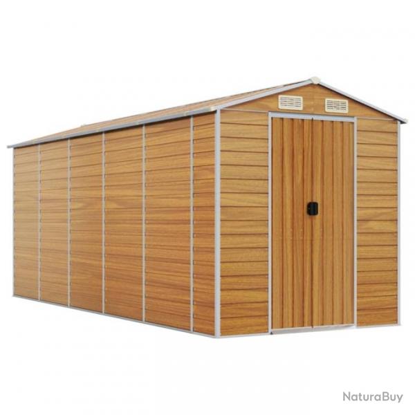 Abri de jardin cabane cabanon maison de stockage remise extrieur hangar outils robuste clair 191 x