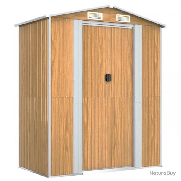 Abri de jardin cabane cabanon maison de stockage remise extrieur hangar outils robuste clair 192 x