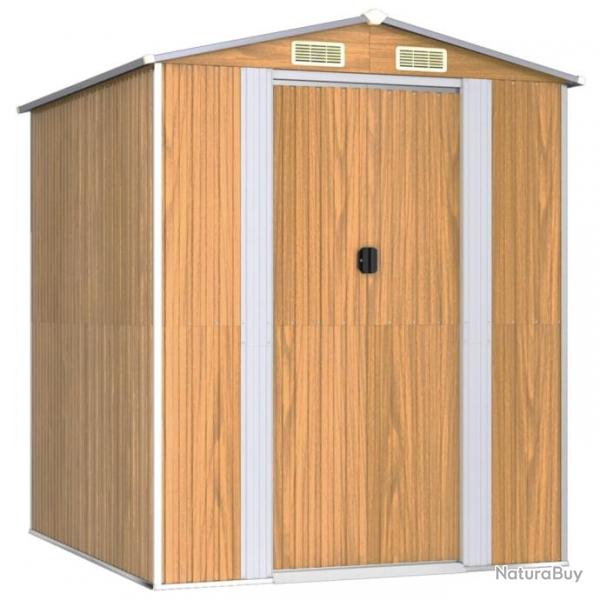 Abri de jardin cabane cabanon maison de stockage remise extrieur hangar outils robuste clair 192 x