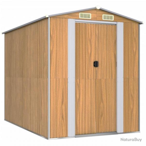 Abri de jardin cabane cabanon maison de stockage remise extrieur hangar outils robuste clair 192 x