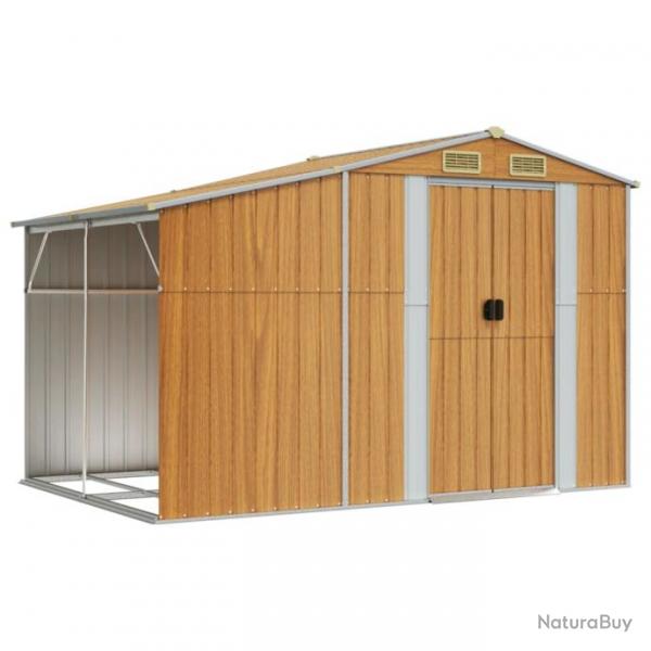 Abri de jardin cabane cabanon maison de stockage remise extrieur hangar outils robuste clair 277 x