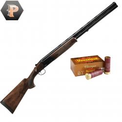 Pack Chasseur ! Fusil Superposé Suhlberg Black cal.12/76 canon 71cm + mun