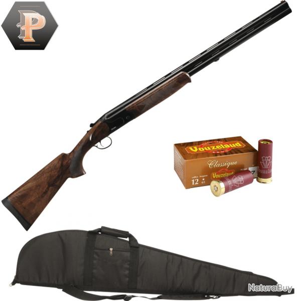 Pack chasseur ! Fusil superpos Suhlberg Black cal.12/76 canon 71cm + mun + fourreau