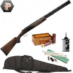 Pack chasseur ! Fusil superposé Suhlberg Black cal.12/76 canon 71cm + mun + fourreau + net + un port