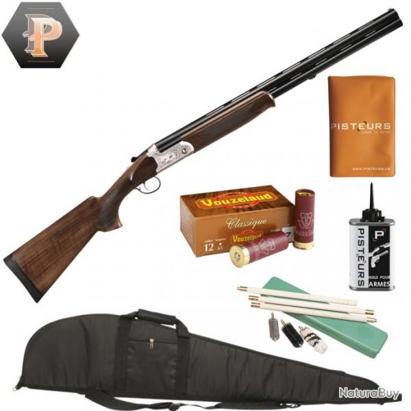 Pack chasseur ! Fusil Suhlberg silver cal.12/76 canon 71cm + mun + fourreau + net + porte p