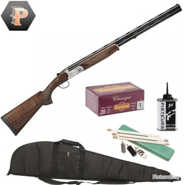 Pack Chasseur ! Fusil Suhblerg Silver cal.20/76 canon 71cm + mun + fourreau + net