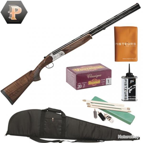 Pack Chasseur ! Fusil Suhblerg Silver cal.20/76 canon 71cm + mun + fourreau + net + porte p