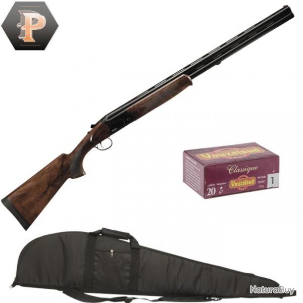 Pack Chasseur ! Fusil superpos Suhlberg Black cal.20/76 canon 71cm + fourreau