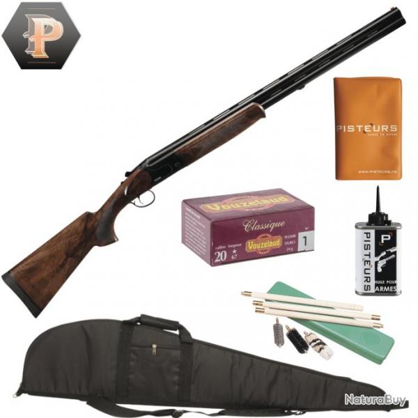 Pack Chasseur ! Fusil superpos Suhlberg Black cal.20/76 canon 71cm + fourreau + net + porte p