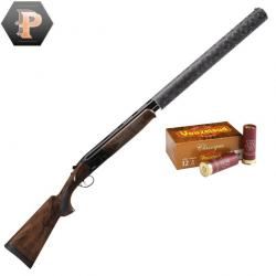 Pack Chasseur ! Fusil superposé Suhlberg Silence cal.12/76 canon 83cm + mun