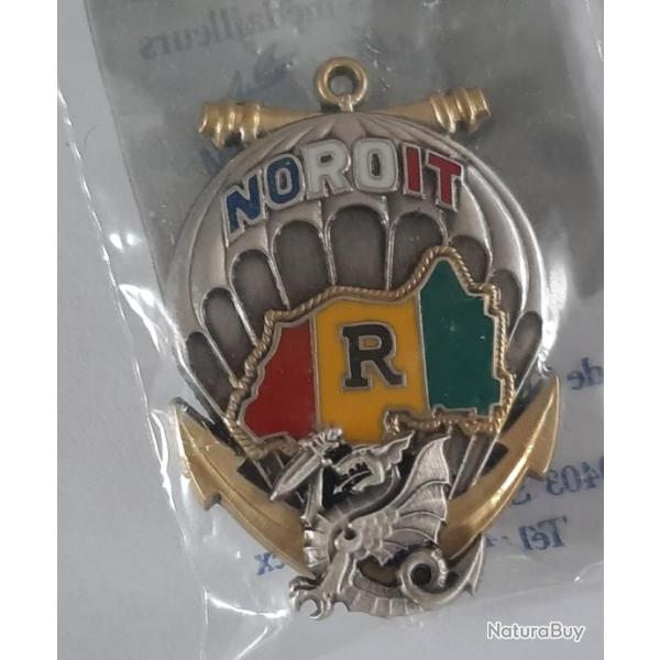 Insigne du 8e RPIMa - Parachutiste infanterie de marine. Opex. En sachet d'origine. Superbe.