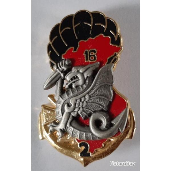 Insigne du 8e RPIMa - Parachutiste infanterie de marine. 2me Compagnie.  Superbe.