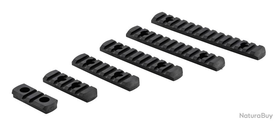 Lot De 5 Rails T-Track Picatinny En Polymère Et Alliage Aluminium – Guide De Montage Universel Pour Travail Du Bois, Perceuse, Établi