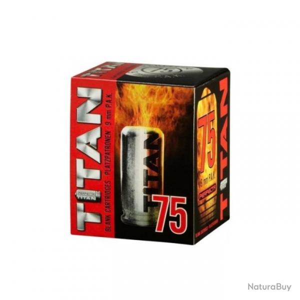 Munition  blanc 9mm PAK - Titan - Boite de 75