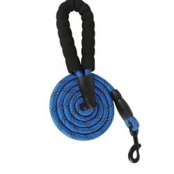 Laisse pour chien en nylon 0.6cm x 1.5M - LIVRAISON GRATUITE - Bleu