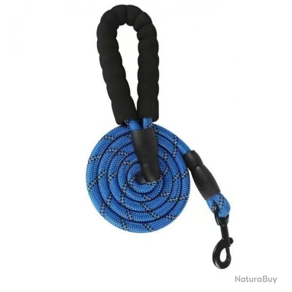 Laisse pour chien en nylon 0.6cm x 1.5M - LIVRAISON GRATUITE - Bleu