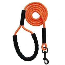 Laisse pour chien en nylon 0.80cm x 10M - LIVRAISON GRATUITE - Orange