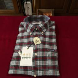 CHEMISE BARBOUR ALDERTON GREY TAILLE L