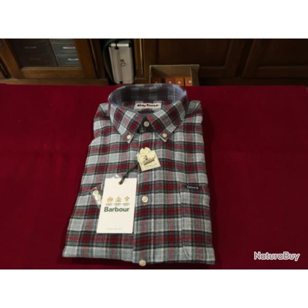 CHEMISE BARBOUR ALDERTON GREY TAILLE L