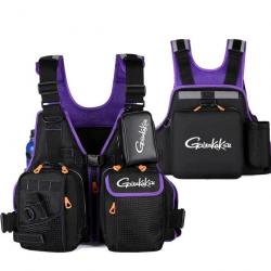 Gilet pêche en mer Drift Shield GKK - Violet / Ajustable 40-115 kg