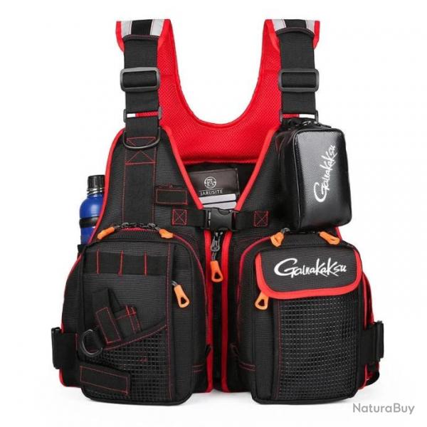 Gilet pche en mer Drift Shield GKK - Rouge / Ajustable 40-115 kg