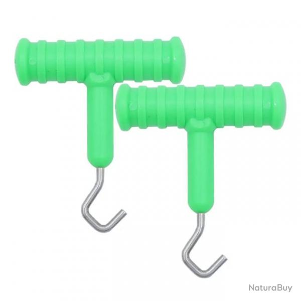 Outils d'extraction carpe (2 pcs) - Vert