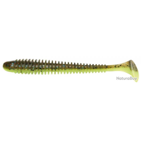 KEITECH SWING IMPACT SLIM 4' 10.1CM CHARTREUSE BELLY WOF9