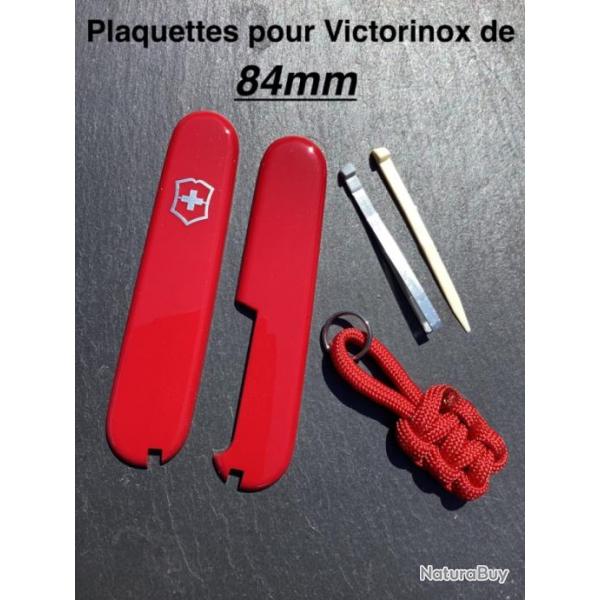 Neuf Ctes / Plaquettes Rouge - Original Swiss Victorinox 84mm + Accessoires