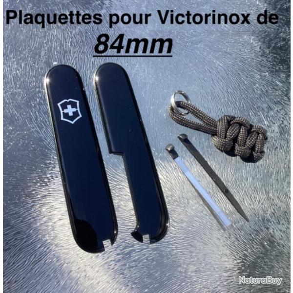 Neuf Ctes / Plaquettes Noires - Original Swiss Victorinox 84mm + Accessoires multiples