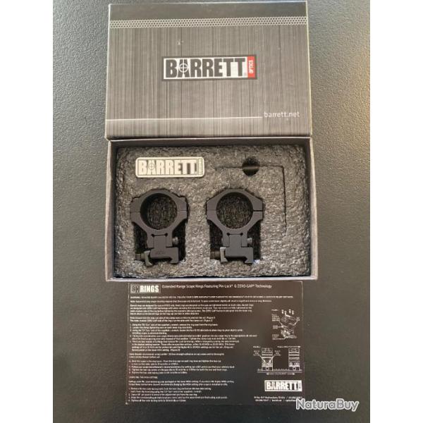 Colliers lunettes BARRETT EXRINGS 36mm 20/30 MOA