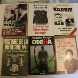 Lot 6 livres Barbie, Eichmann, médecine ss, nazi