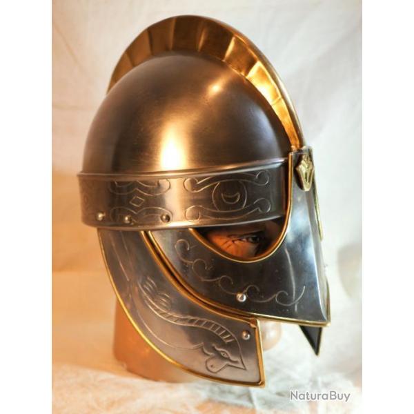 Heaume casque VIKING avec gravures en acier - EBR24CSQ013