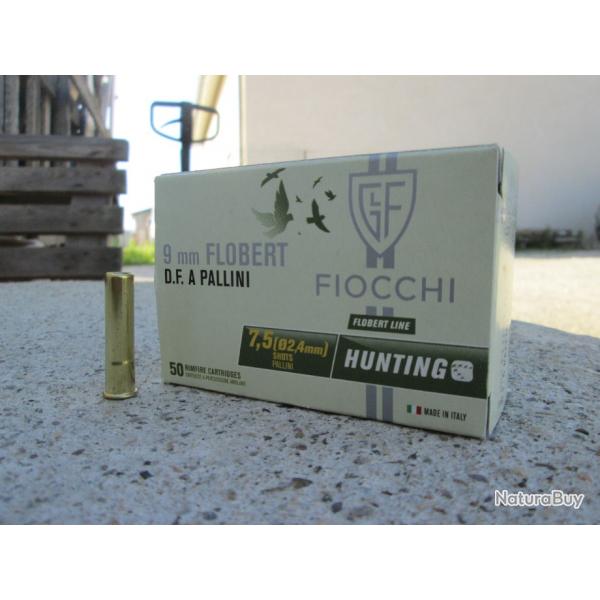 50 cartouches 9mm FLOBERT pb de 7.5 de FIOCCHI