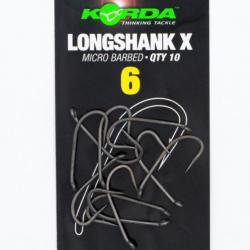 KORDA HAMEÇON LONGSHANK X MICRO BARBED KORDA 4