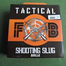 Boite de 100 Balles Calibre 12 FOB TACTICAL SHOOTING SLUG en 28g