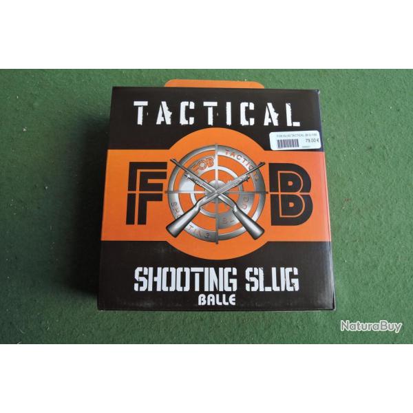 Boite de 100 Balles Calibre 12 FOB TACTICAL SHOOTING SLUG en 28g