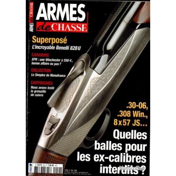 armes de chasse 59, le simplex, e.j.churchill, benelli 828u, winchester xpr, lunette maquis, oreille