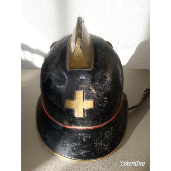 Ancien casque pompier Suisse collection histoire pieces muse