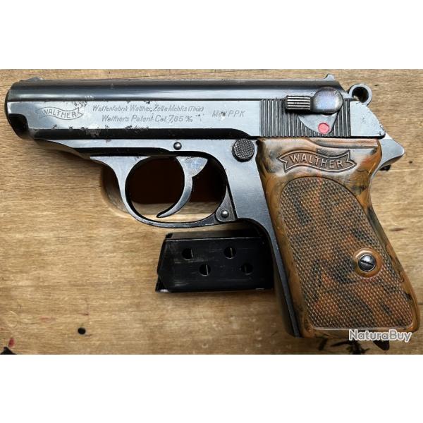 Rare pistolet Walther PPK contrat R.S.H.A. (4eme contrat de 1940) calibre 7,65
