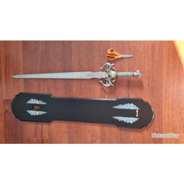 pe dcorative Blest avec deux Dragons  Hroc Fantasy DRAGON SWORD longeur 104cm