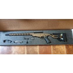 .22 lr Ruger precision rimfire, 10 coups, canon 46" 1/2-28 filetage, marron bronze