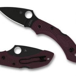 Spyderco C28BGBKP2 Dragonfly Burgundy Sprint 24