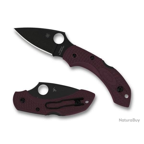 Spyderco C28BGBKP2 Dragonfly Burgundy Sprint 24