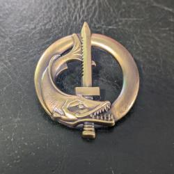 A pins insigne militaire Plongeur de combat du genie saf armée de terre en bonze commando Tres bon e