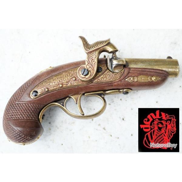 DENIX - Pistolet Derringer baby Philadelphia  percussion chemine - EBR24DER001