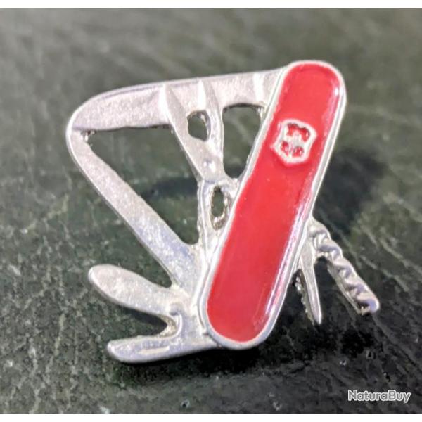 A pins lapel pin couteau suisse swiss knife victorinox army badge pin's Tres bon etat - vintage ann