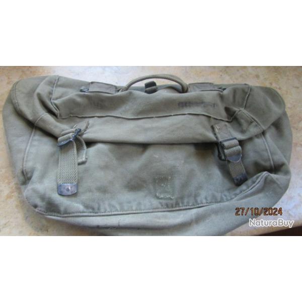 musette US army utilise  Pack field cargo 1944  seconde guerre ww2 Amricain