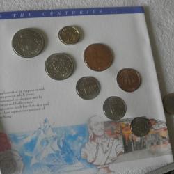 Monnaie 1992 Royaume-Uni BU 8 pièces (livre/shilling/pence) dans la Royal Mint OGP