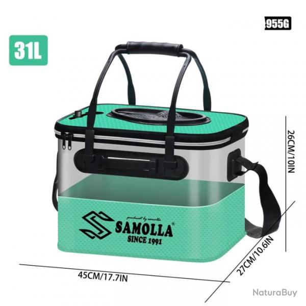 Seau  vif Drift Keeper Samolla pliable EVA - 31L